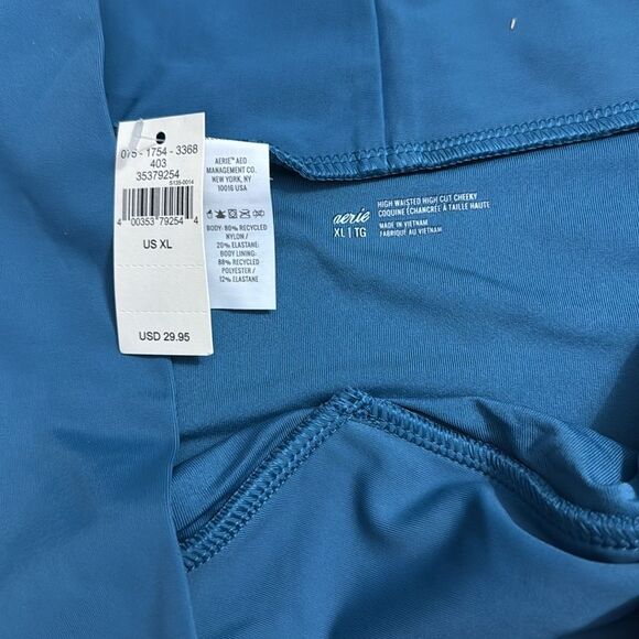 Aerie High Cut High-Waisted Cheeky Bikini Bottom Size XL NWT - Picture 3 of 4